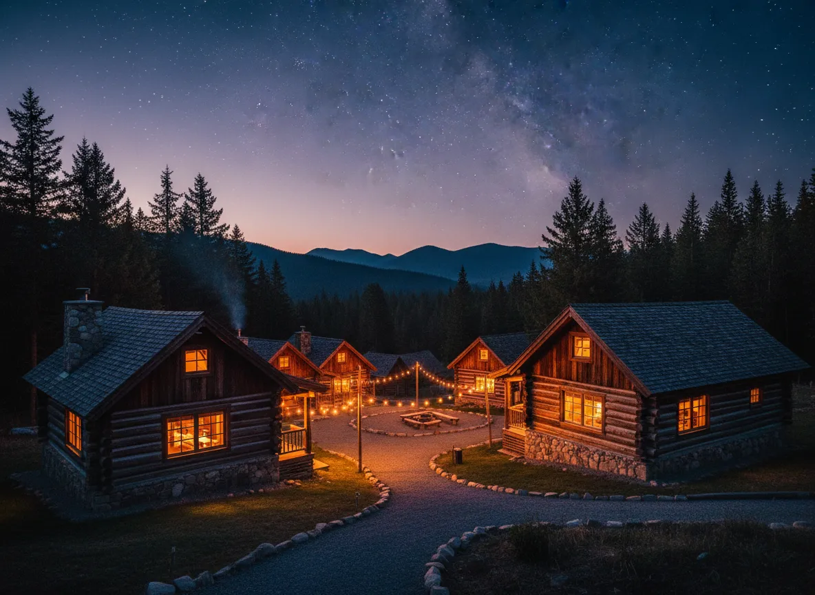 Warm, rustic cabins at Echo Valley Ranch